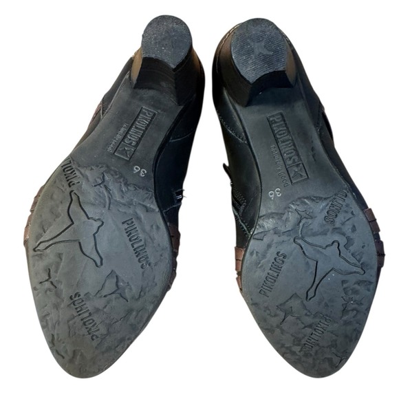 Pikolinos Lillie Black Brown Leather Pumps/Ankle Booties‎ Women's EU 36 (5.5-6) - Picture 5 of 16